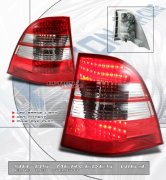 98-05 MERCEDES BENZ W163 RED CLEAR LED TAILLIGHT