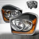 Black Headlights For 04-06 Dodge Durango
