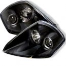 Black Halo Projector Headlights for 00-05 Mitsubishi Eclipse
