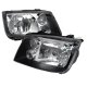 Black Crystal Headlights for 99-05 Volkswagen Jetta