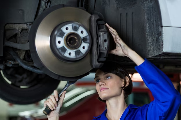 Adjusting a disc handbrake