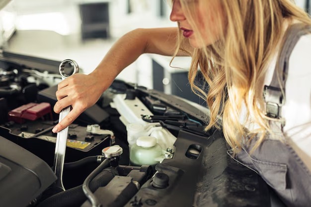 Fitting a condenser by car